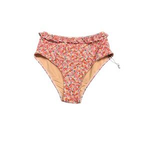 Faithfull the Brand Revolve Frida Bikini Bottom Floral‎ Pink Size Medium NWOT